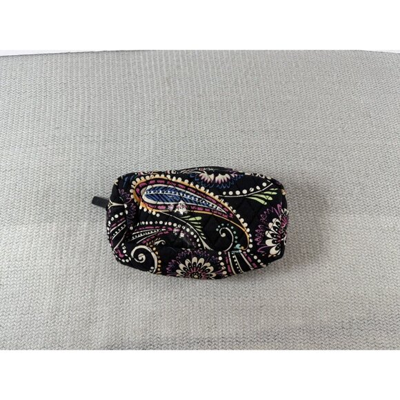 Vera Bradley Bandana Swirl Paisley Makeup Bag Medium Quilted - Picture 3 of 6